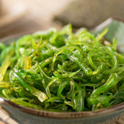 1kg Hiyashi Wakame Stil gefroren Chuka Wakame Algen Salat Japan FROZEN Stil