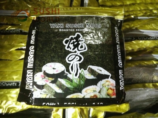Biologische geröstete Nori-Snackblätter gesunde Algenblätter für den normalen Verzehr