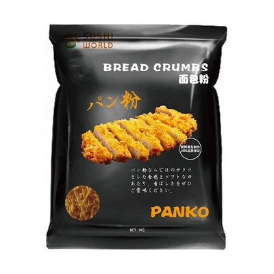 Normale gelbe und weiße Panko-Brotkrümel für japanischen Sushi-Geschmack