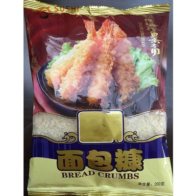 Normale gelbe und weiße Panko-Brotkrümel für japanischen Sushi-Geschmack