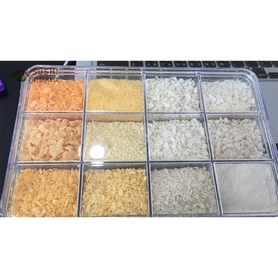 Normale gelbe und weiße Panko-Brotkrümel für japanischen Sushi-Geschmack