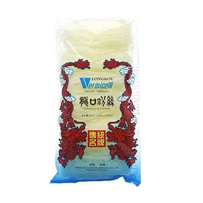 Biologische Grobkornprodukte Helle, helle, kristallklare Longkou-Reis Vermicelli 250g