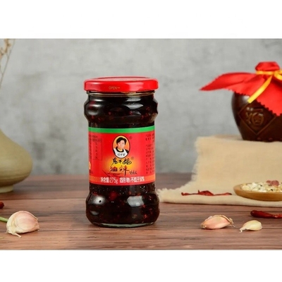 Würzige Geschmack Laoganma Chili Sauce in 210G/280G Glasflasche zum Eintauchen Gewürz einfach