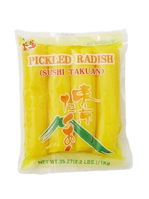 Normaler Speichertyp Traditioneller Geschmack Japanisch eingelegt Schnitzeln Rettich Stick beim Essen