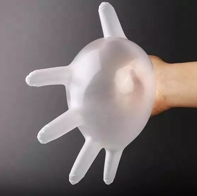 70g Gewicht Einweg-Vinylhandschuhe mit PU-Außenmaterial und kundenspezifischem Design