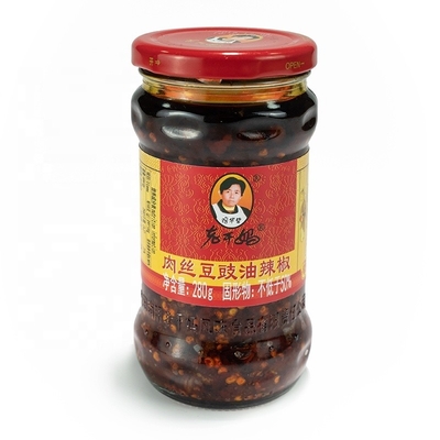 Laoganma 280g Glasflasche GK Wagyu Rindfleisch Sriracha Hot Chili Sauce CHILI RÖDES ÖL Brix % 0